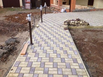 Укладка брусчатки и тротуарной плитки — пример 12