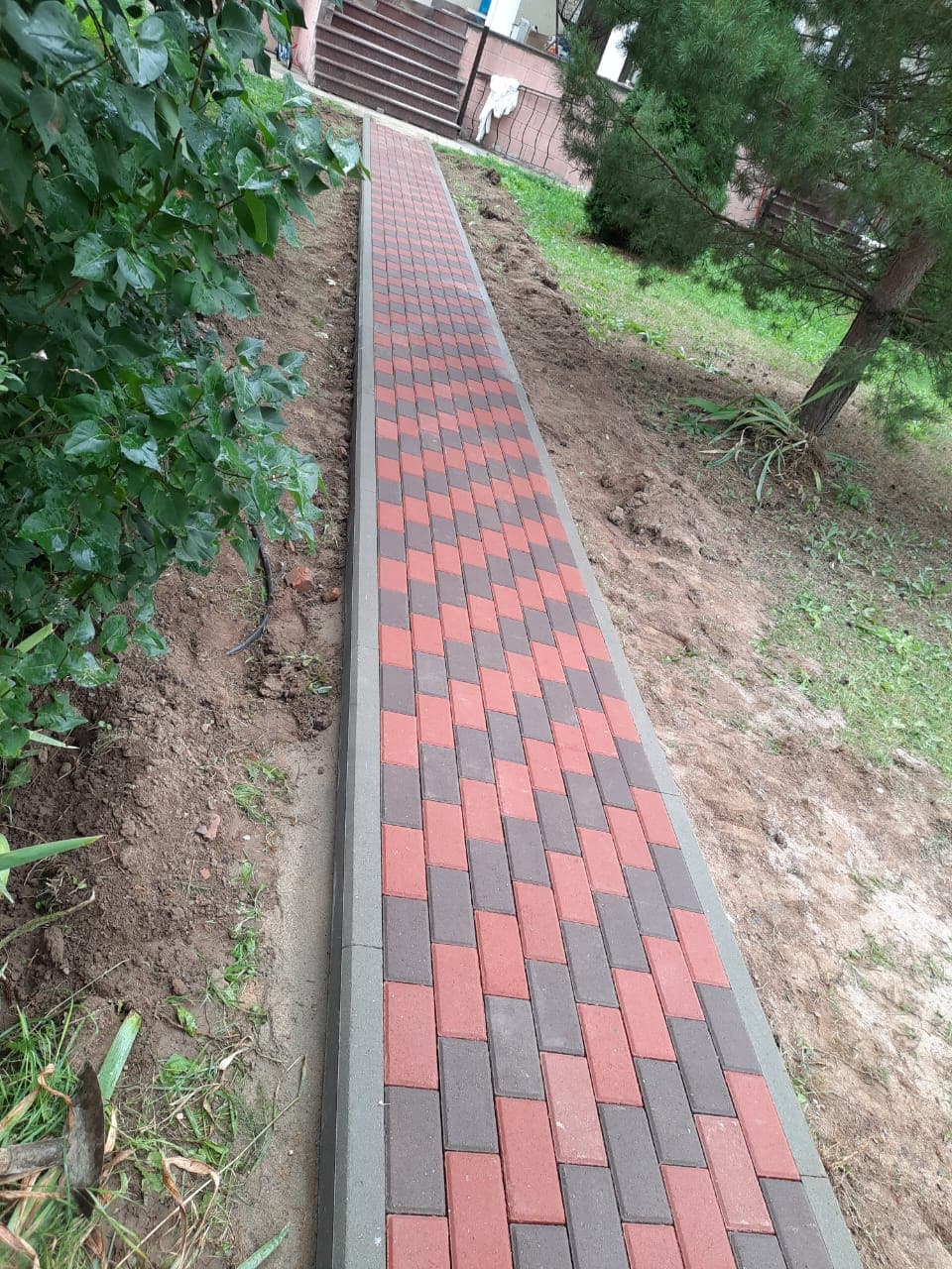 Укладка брусчатки и тротуарной плитки — пример 16