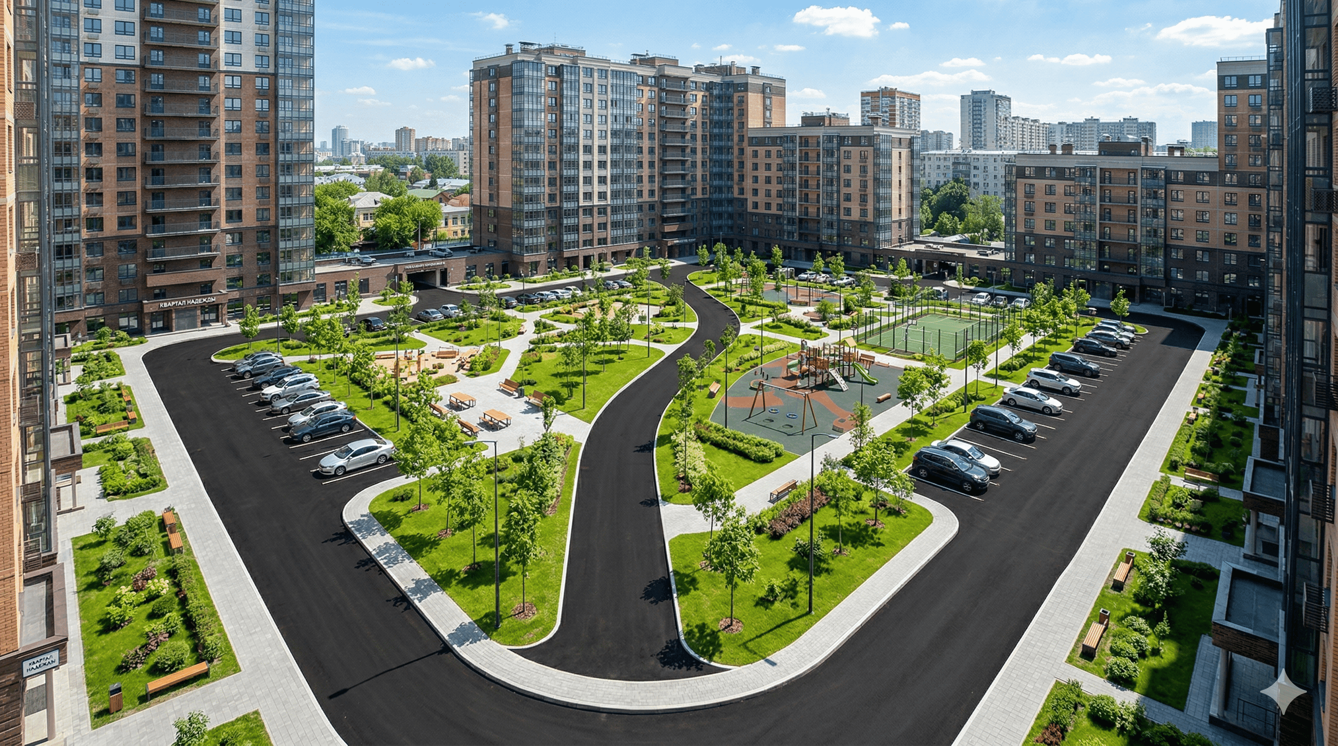 Благоустройство придомовой территории жилого комплекса